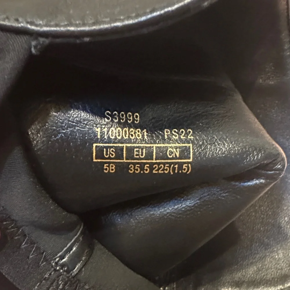 Stuart Weitzman 5050 Black Lambskin Over the Knee Boots Size 5